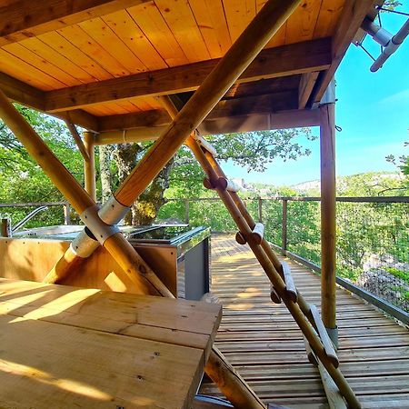 Cabanes Lodges Le Serviere Balazuc Exterior photo